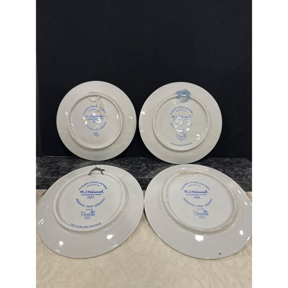 Vintage Hummel Goebel Annual Collector Plates 1972-1977 Set Of 4 Decorative Art - Picture 7 of 9